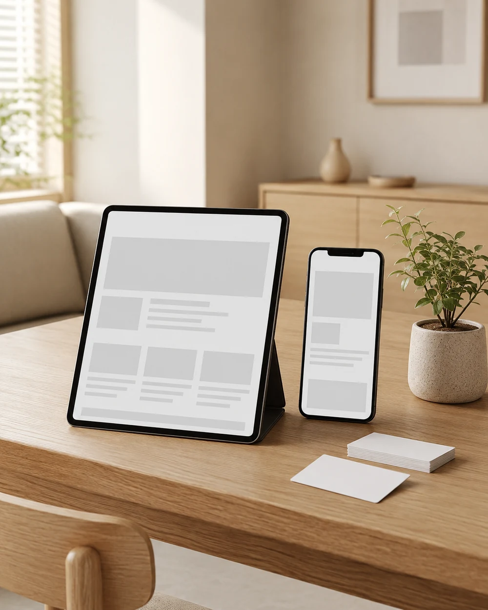 개인 영업 홈페이지가 열린 화면